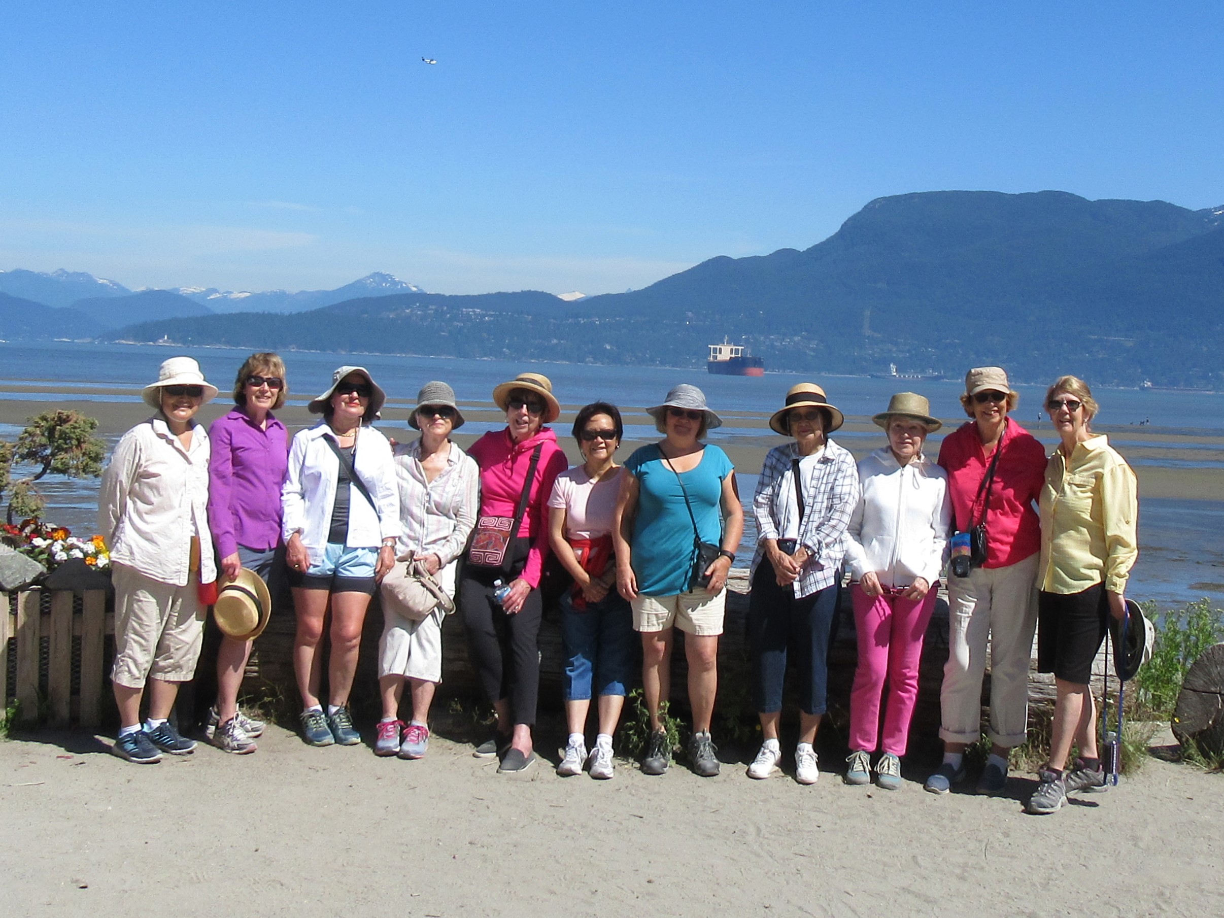 ‘Walkers’ on a sunny July day at Spanish Banks.
